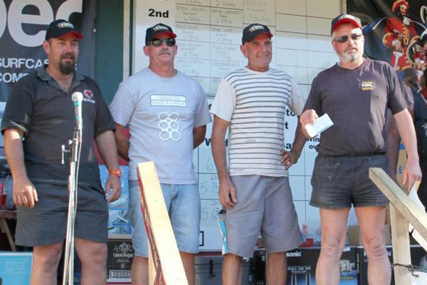 Team 10 saw Wayne Newcombe, Mike Allen, Richard Otley & Ray Carbonel take the $400 prize.