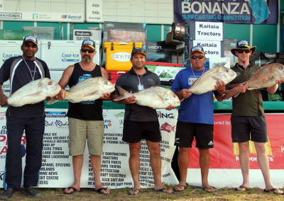 Heaviest Fish for Tuesday - Kevin Munisamy, Phil Harpur, Raymond Cox, Kingi Wiki, Brad Hill